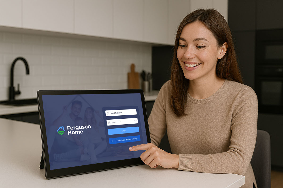 Panel dotykowy domu inteligentnego 15,6"